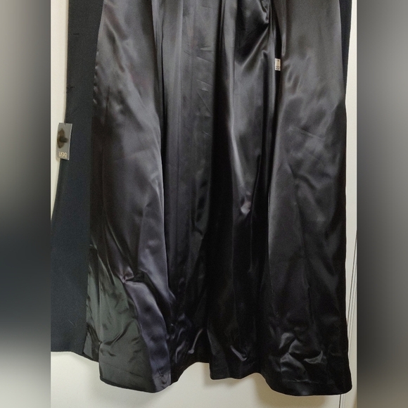 Kasper Womens Longline Black Wool Coat - Picture 9 of 14